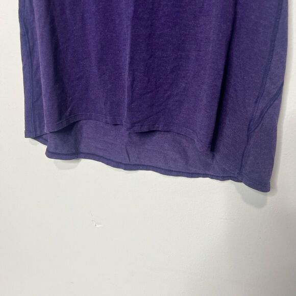 Athleta Shiva Tee Tunic Nightshade Purple Heat Sz S - Picture 3 of 11
